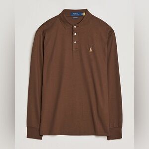 Polo Ralph Lauren Classic Fit Brown Long Sleeve Polo Men’s XS